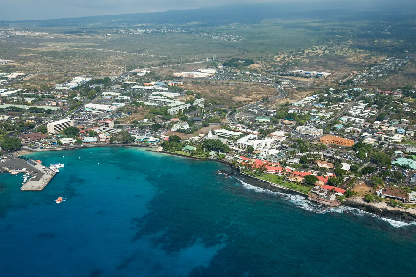 Kailua Kona Bay Arial